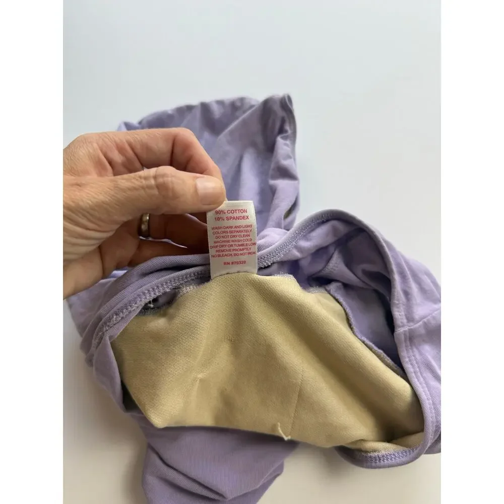 Eurotard Girls Lavender Cotton Leotard Size M Dance Ballet